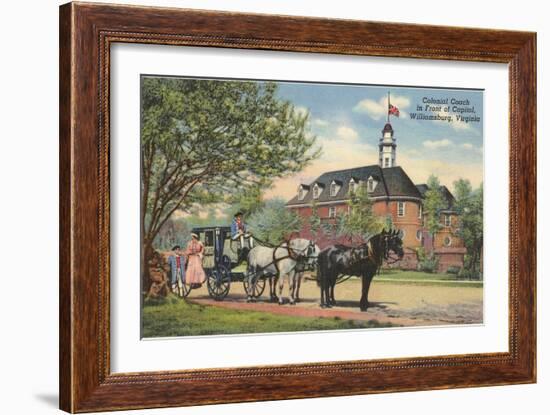 Colonial Coach, Williamsburg, Virginia-null-Framed Art Print