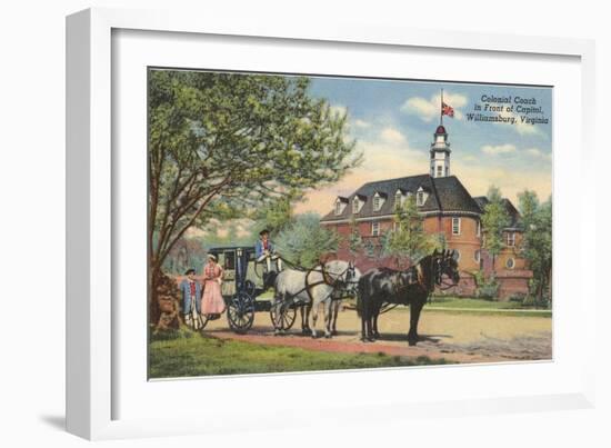 Colonial Coach, Williamsburg, Virginia-null-Framed Art Print