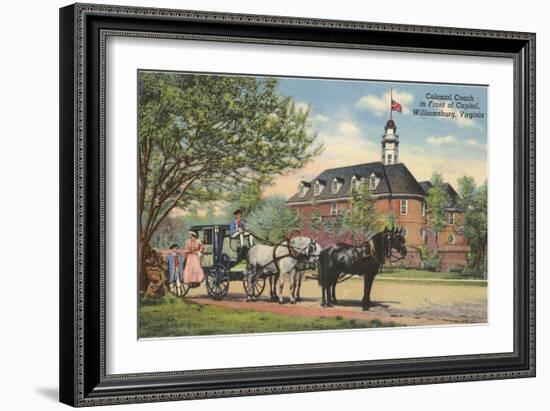 Colonial Coach, Williamsburg, Virginia-null-Framed Art Print