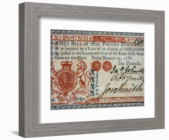 Colonial Currency, 1776-null-Framed Photographic Print