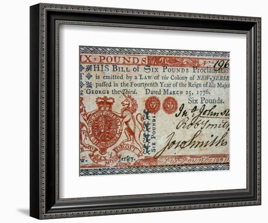 Colonial Currency, 1776-null-Framed Photographic Print