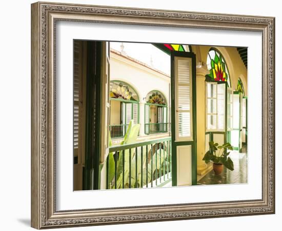 Colonial-era Casa (House) in Habana Vieja, Havana, Cuba-Jon Arnold-Framed Photographic Print