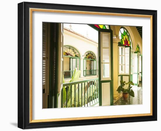 Colonial-era Casa (House) in Habana Vieja, Havana, Cuba-Jon Arnold-Framed Photographic Print