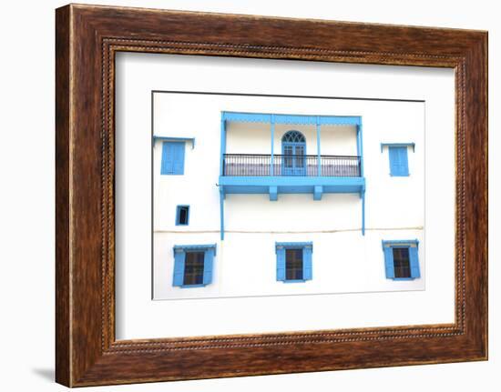 Colonial Facade, Rabat, Morocco, North Africa-Neil Farrin-Framed Photographic Print