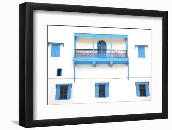 Colonial Facade, Rabat, Morocco, North Africa-Neil Farrin-Framed Photographic Print