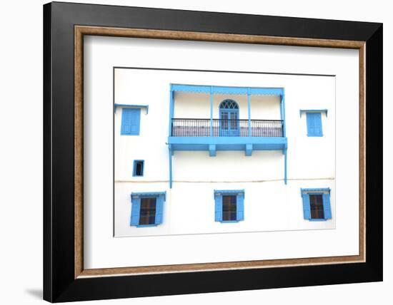 Colonial Facade, Rabat, Morocco, North Africa-Neil Farrin-Framed Photographic Print