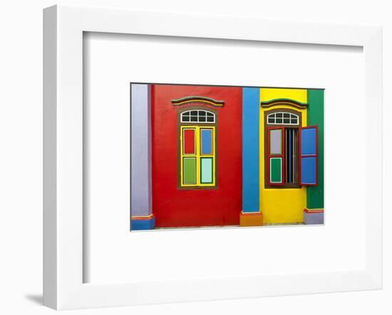 Colonial House in Singapore-null-Framed Art Print