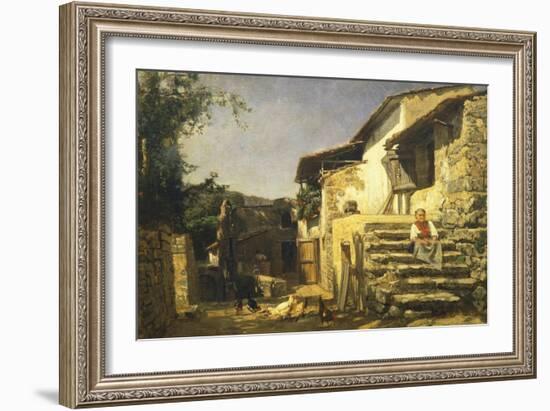 Colonial House in Sorrento, 1859-Filippo Palizzi-Framed Giclee Print