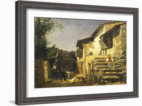 Colonial House in Sorrento, 1859-Filippo Palizzi-Framed Giclee Print