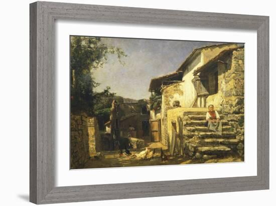 Colonial House in Sorrento, 1859-Filippo Palizzi-Framed Giclee Print