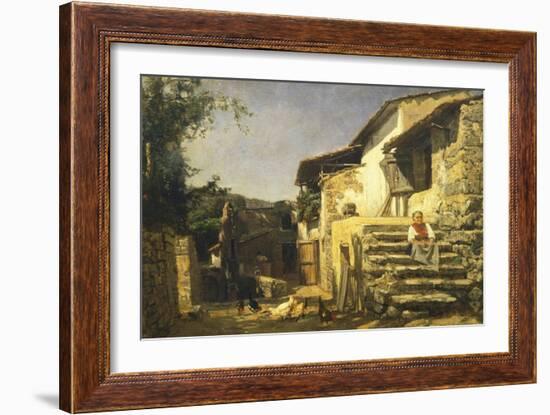 Colonial House in Sorrento, 1859-Filippo Palizzi-Framed Giclee Print