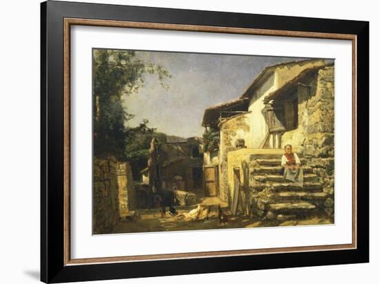 Colonial House in Sorrento, 1859-Filippo Palizzi-Framed Giclee Print