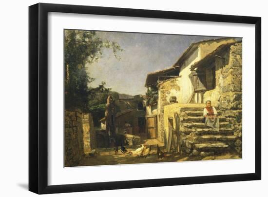 Colonial House in Sorrento, 1859-Filippo Palizzi-Framed Giclee Print