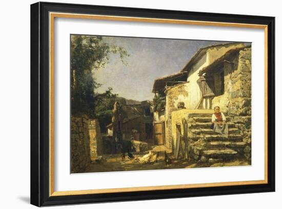 Colonial House in Sorrento, 1859-Filippo Palizzi-Framed Giclee Print