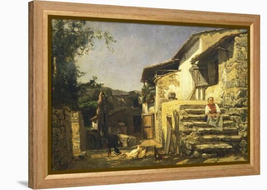 Colonial House in Sorrento, 1859-Filippo Palizzi-Framed Premier Image Canvas