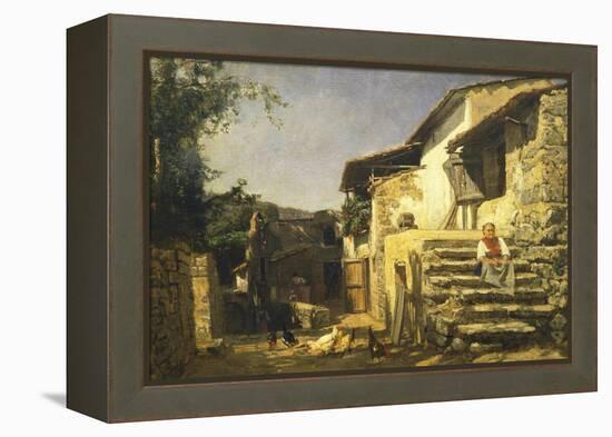 Colonial House in Sorrento, 1859-Filippo Palizzi-Framed Premier Image Canvas