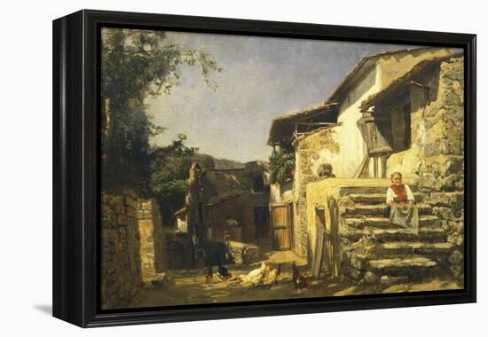 Colonial House in Sorrento, 1859-Filippo Palizzi-Framed Premier Image Canvas