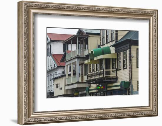 Colonial House in the Historic Center of Paramaribo (UNESCO), Suriname-Keren Su-Framed Photographic Print