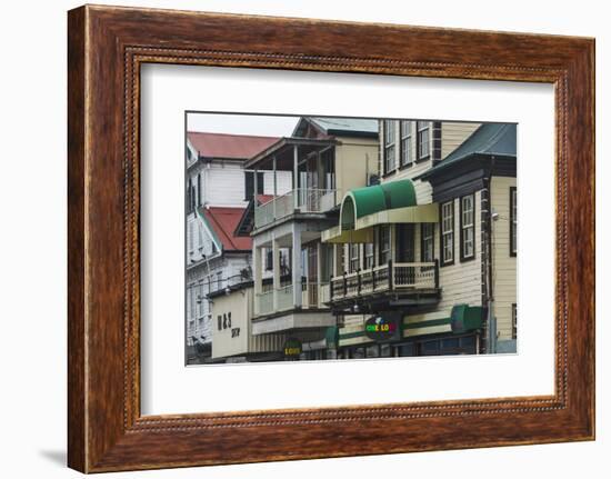 Colonial House in the Historic Center of Paramaribo (UNESCO), Suriname-Keren Su-Framed Photographic Print