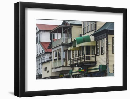 Colonial House in the Historic Center of Paramaribo (UNESCO), Suriname-Keren Su-Framed Photographic Print