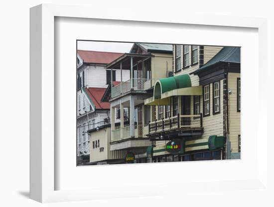 Colonial House in the Historic Center of Paramaribo (UNESCO), Suriname-Keren Su-Framed Photographic Print