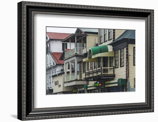 Colonial House in the Historic Center of Paramaribo (UNESCO), Suriname-Keren Su-Framed Photographic Print