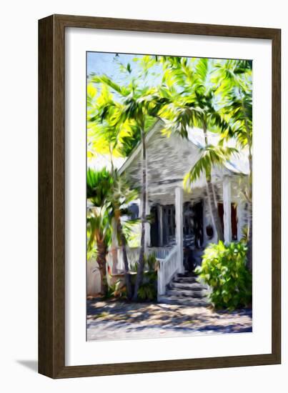 Colonial House - In the Style of Oil Painting-Philippe Hugonnard-Framed Giclee Print