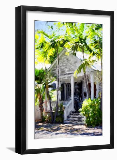 Colonial House - In the Style of Oil Painting-Philippe Hugonnard-Framed Giclee Print