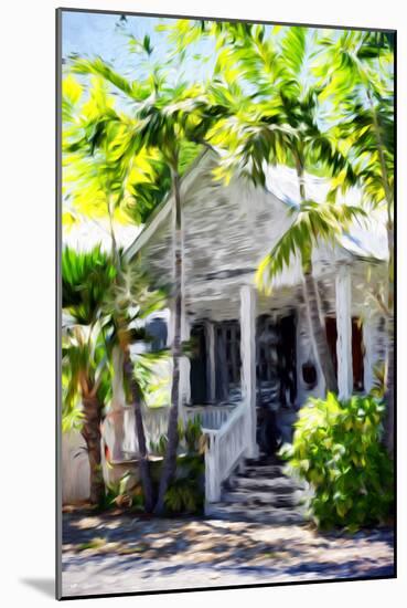 Colonial House - In the Style of Oil Painting-Philippe Hugonnard-Mounted Giclee Print