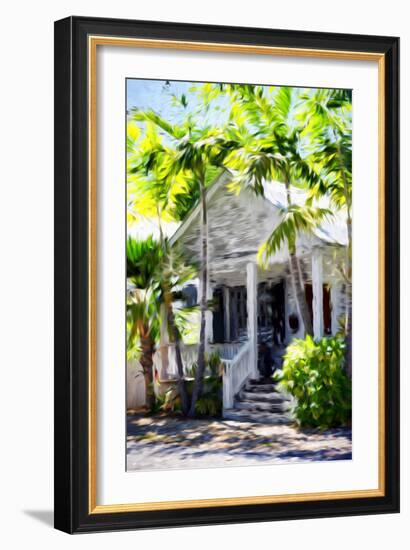 Colonial House - In the Style of Oil Painting-Philippe Hugonnard-Framed Giclee Print