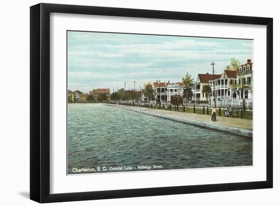 Colonial Lake, Charleston, South Carolina-null-Framed Art Print