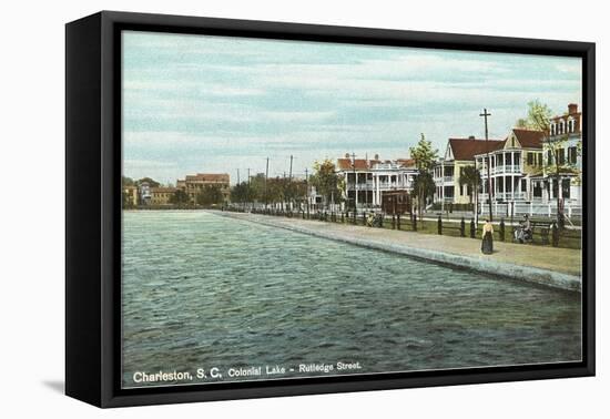 Colonial Lake, Charleston, South Carolina-null-Framed Stretched Canvas