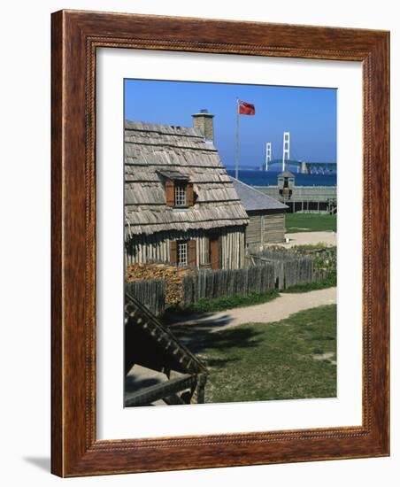Colonial Michilimackinac, Mackinaw City, Michigan, USA-Michael Snell-Framed Photographic Print
