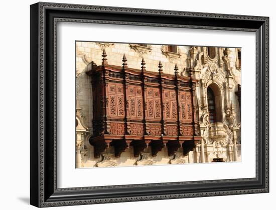 Colonial Palace in Lima-null-Framed Art Print