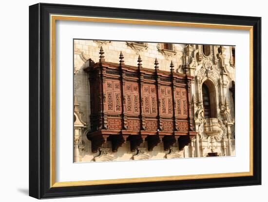 Colonial Palace in Lima-null-Framed Art Print