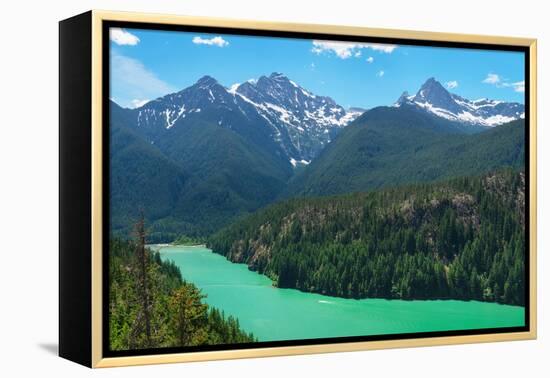 Colonial Peak and Pyramid Peak, North Cascades, Ross Lake Nat. Recreation Area, Washington State-Alan Majchrowicz-Framed Premier Image Canvas