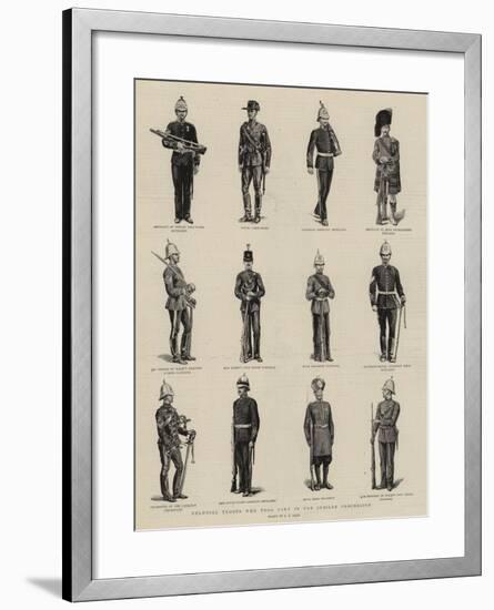 Colonial Troops Who Took Part in the Jubilee Procession-S.t. Dadd-Framed Giclee Print