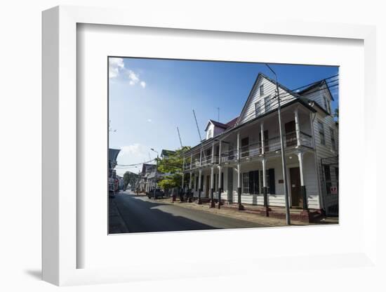 Colonial Wooden Buildings, UNESCO World Heritage Site, Paramaribo, Surinam, South America-Michael Runkel-Framed Photographic Print