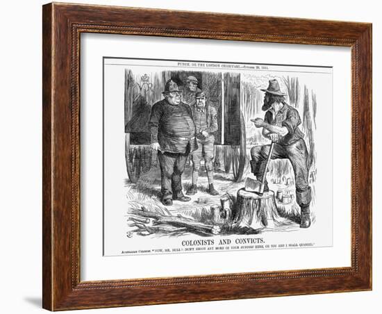 Colonists and Convicts, 1864-John Tenniel-Framed Giclee Print