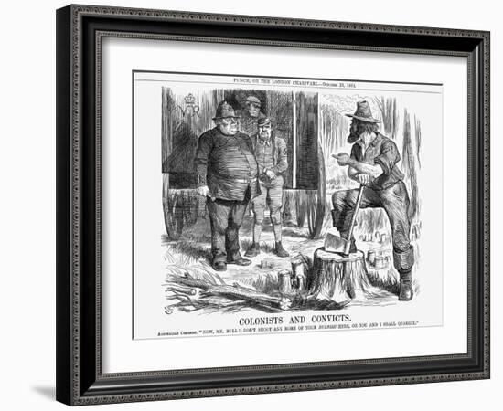 Colonists and Convicts, 1864-John Tenniel-Framed Giclee Print