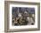 Colonists Throwing Boxes of Tea Overboard During the Boston Tea Party, 1773-null-Framed Giclee Print