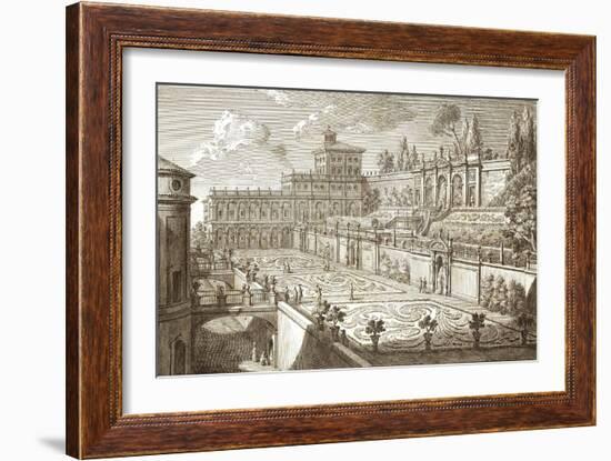 Colonna Gardens in Rome-Giovanni Battista Piranesi-Framed Giclee Print