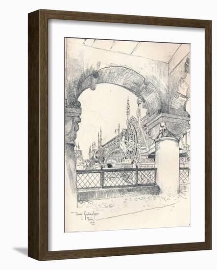 Colonnade Near the Pont Des Invalides, C1900-Tony Grubhofer-Framed Giclee Print
