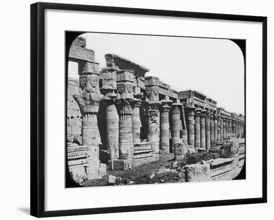 Colonnade, Philae Temple, Egypt, C1890-Newton & Co-Framed Photographic Print