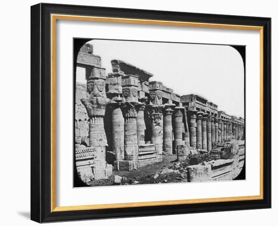 Colonnade, Philae Temple, Egypt, C1890-Newton & Co-Framed Photographic Print