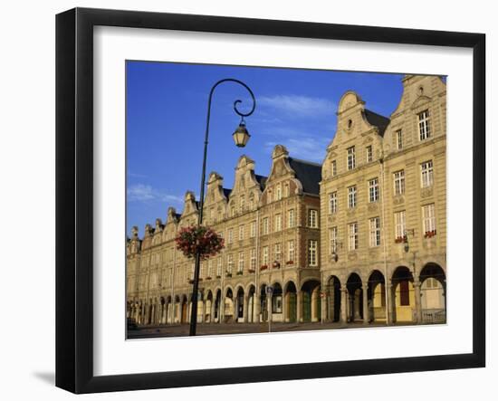 Colonnades of Buildings in the Town of Arras, Artois Region, Nord Pas De Calais, France, Europe-Simanor Eitan-Framed Photographic Print