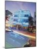 Colony Hotel and Classic Car, South Beach, Art Deco Architecture, Miami, Florida, Usa-Robin Hill-Mounted Photographic Print