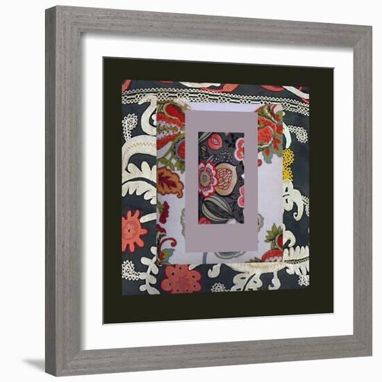 COLOR AND PATTERN COLLAGE-Linda Arthurs-Framed Giclee Print