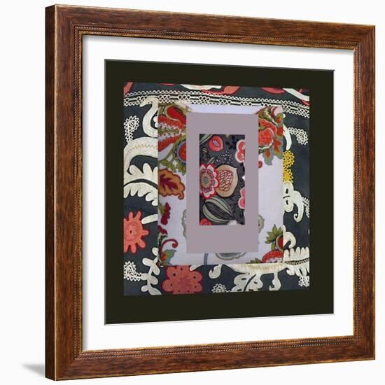 COLOR AND PATTERN COLLAGE-Linda Arthurs-Framed Giclee Print