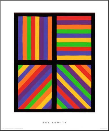 Color Bands in Four Directions, c.1999' Premium Giclee Print - Sol Lewitt |  Art.com